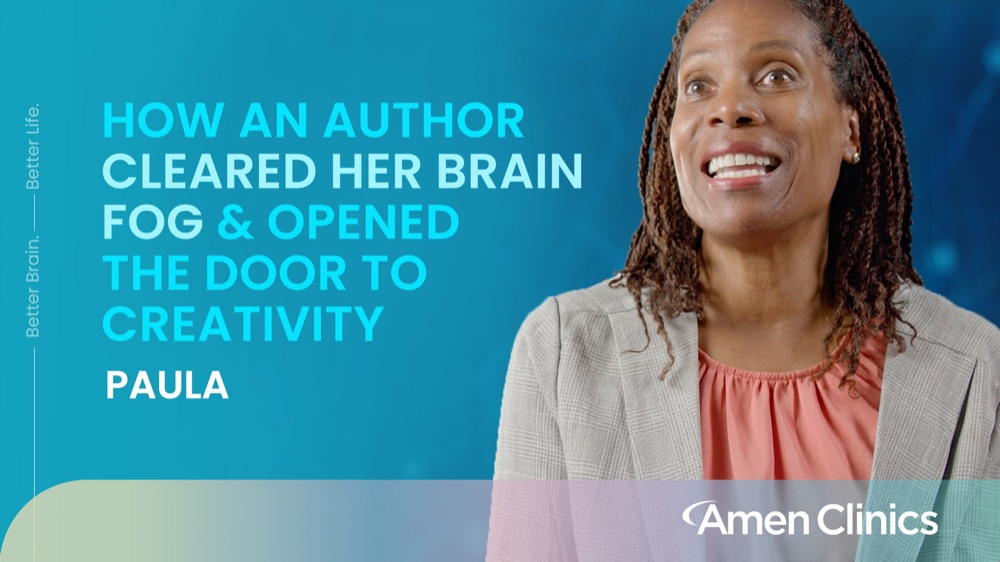 Paula, an Amen Clinics patient &mdash; video testimonial: How an Author Cleared Her Brain Fog & Opened the Door to Creativity